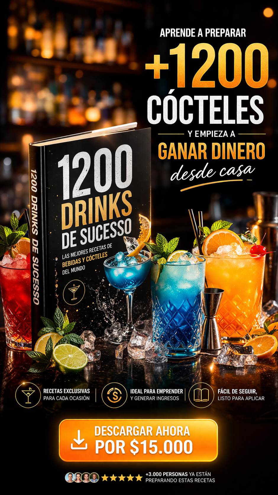 + 1200 Cocteles para emprender